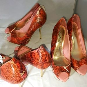 Snakeskin style shoe by Anne michelle
